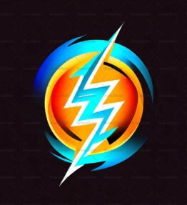 Energiegeladener Blitz